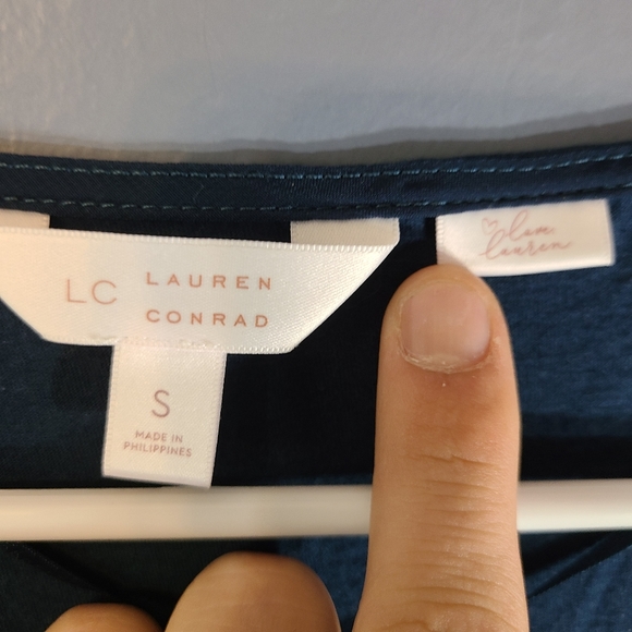 Lauren Conrad pintuck floral blouse - Picture 3 of 5